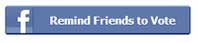 Facebook button saying "Remind Friends to Vote"